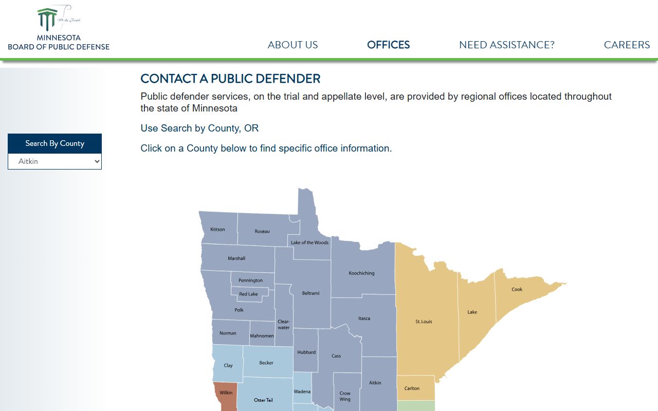 Swift County arrest records public defender office search screen