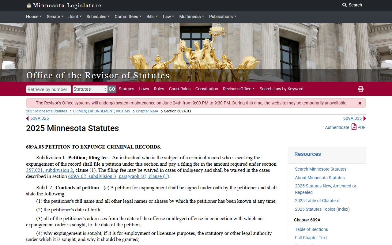 Swift County criminal court records criminal expungement FAQ screen