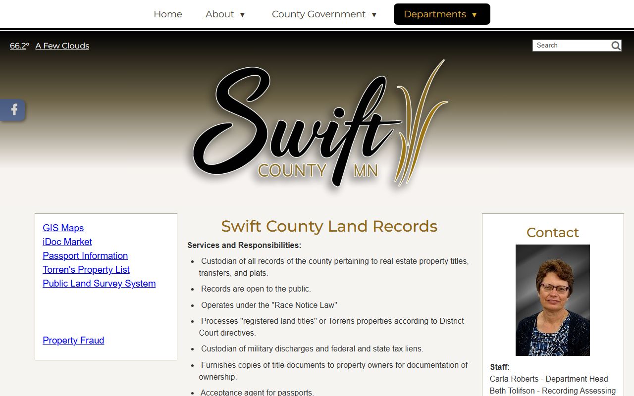 Swift County court records county land and local records page